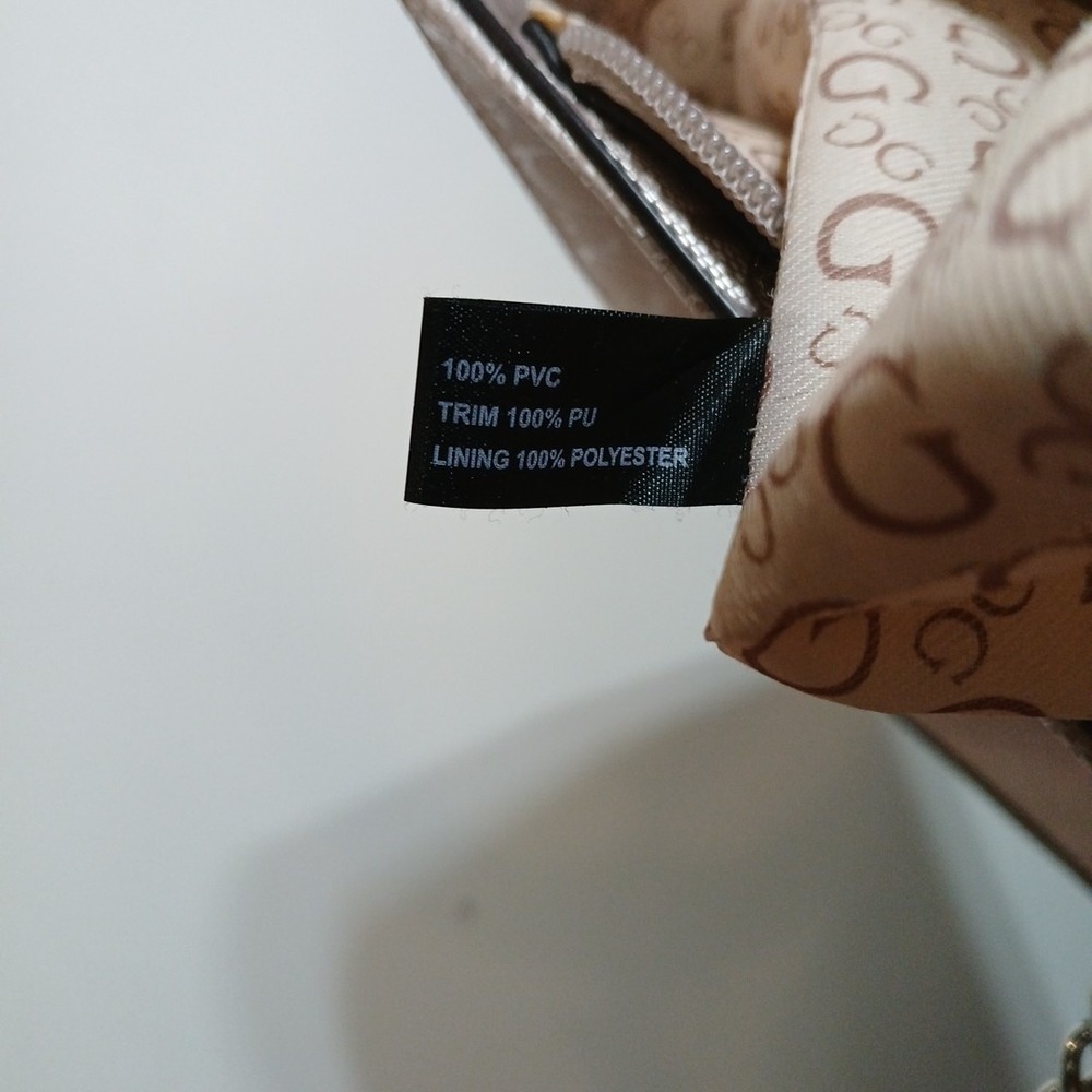 GUESS Quincey Lilac Large Tote No Call Out Original Baddie Bad "B" Bag Gorgeous! - Picture 8 of 13